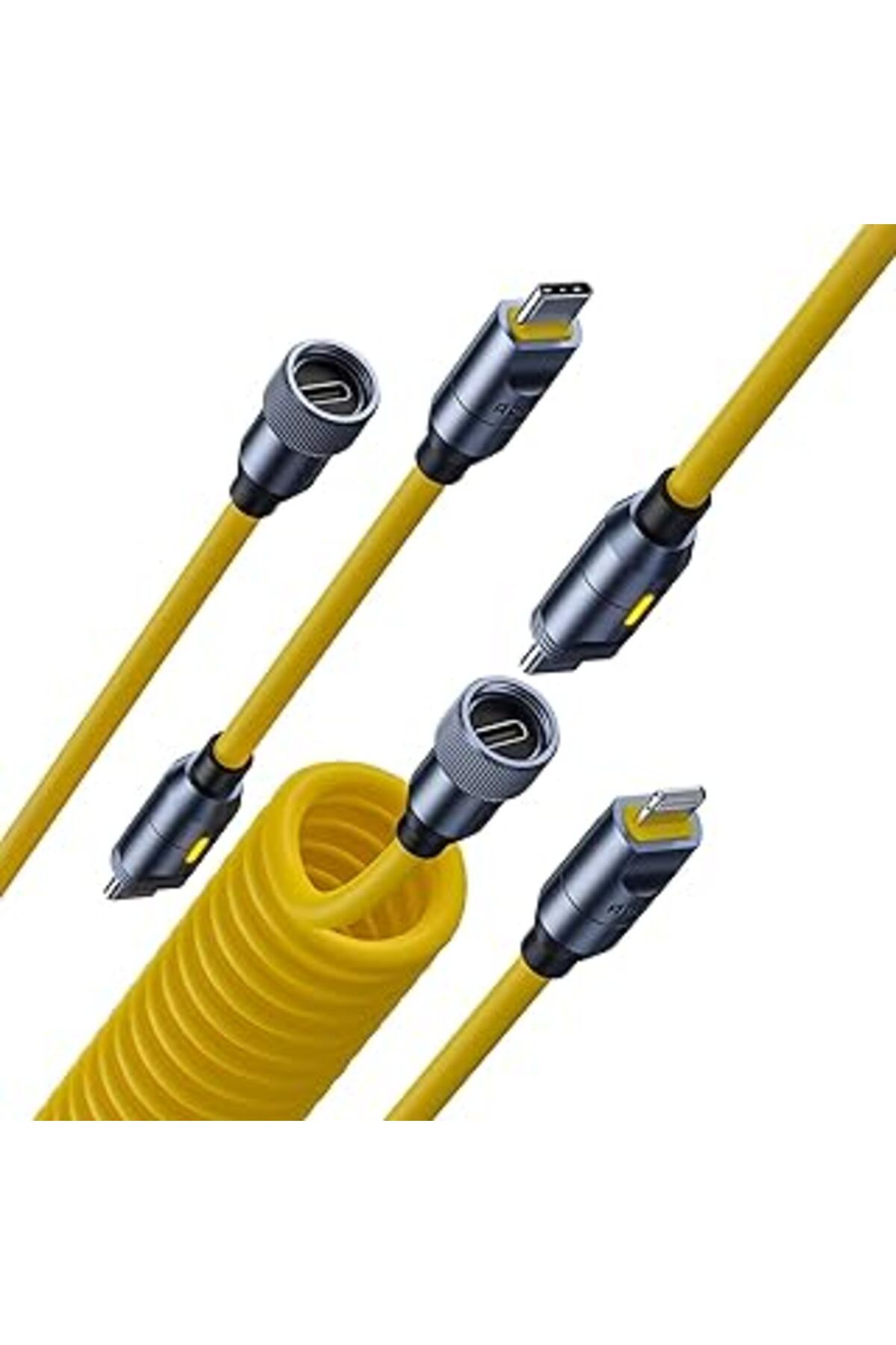 Pazarcan Aohi 240W 8'I 1 Arada Usb C Kablo Ve Yıldırım Kablo Seti, Geleceğin Pd3.1 Tip C Hızlı Şarj Kablosu
