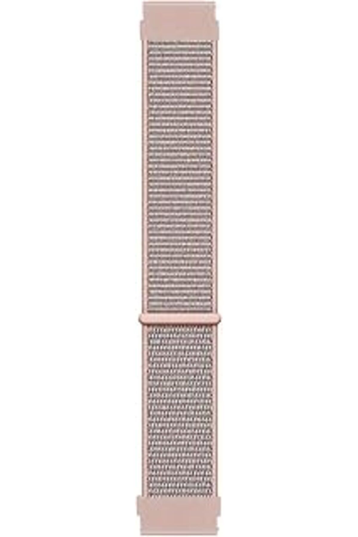 Pazarcan Microsonic Huawei Watch Gt3 42Mm Için Hasırlı Kordon Woven Sport Loop Rose Gold
