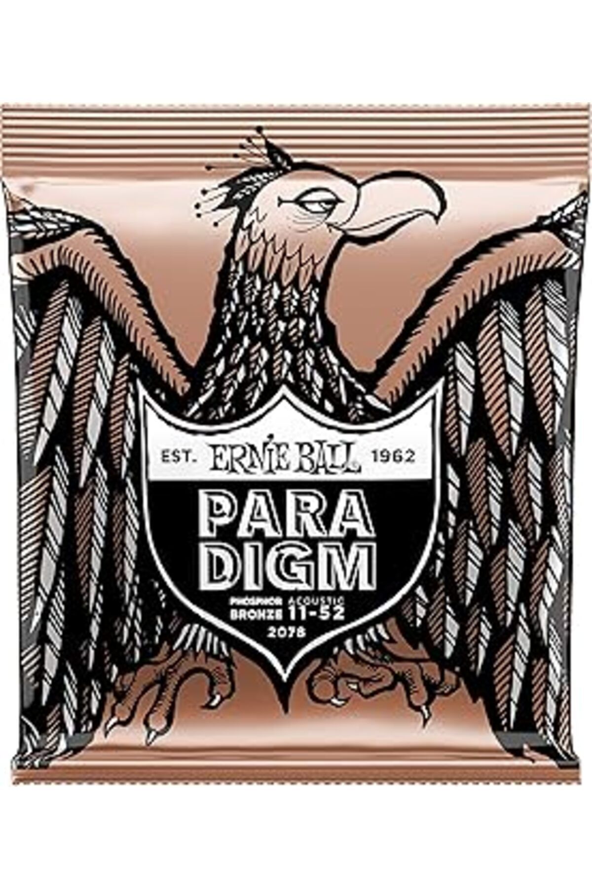 Pazarcan Ernie Ball Paradigma Light Fosforlu Bronz Akustik Gitar Enstrüman Telleri, Gauge 11-52
