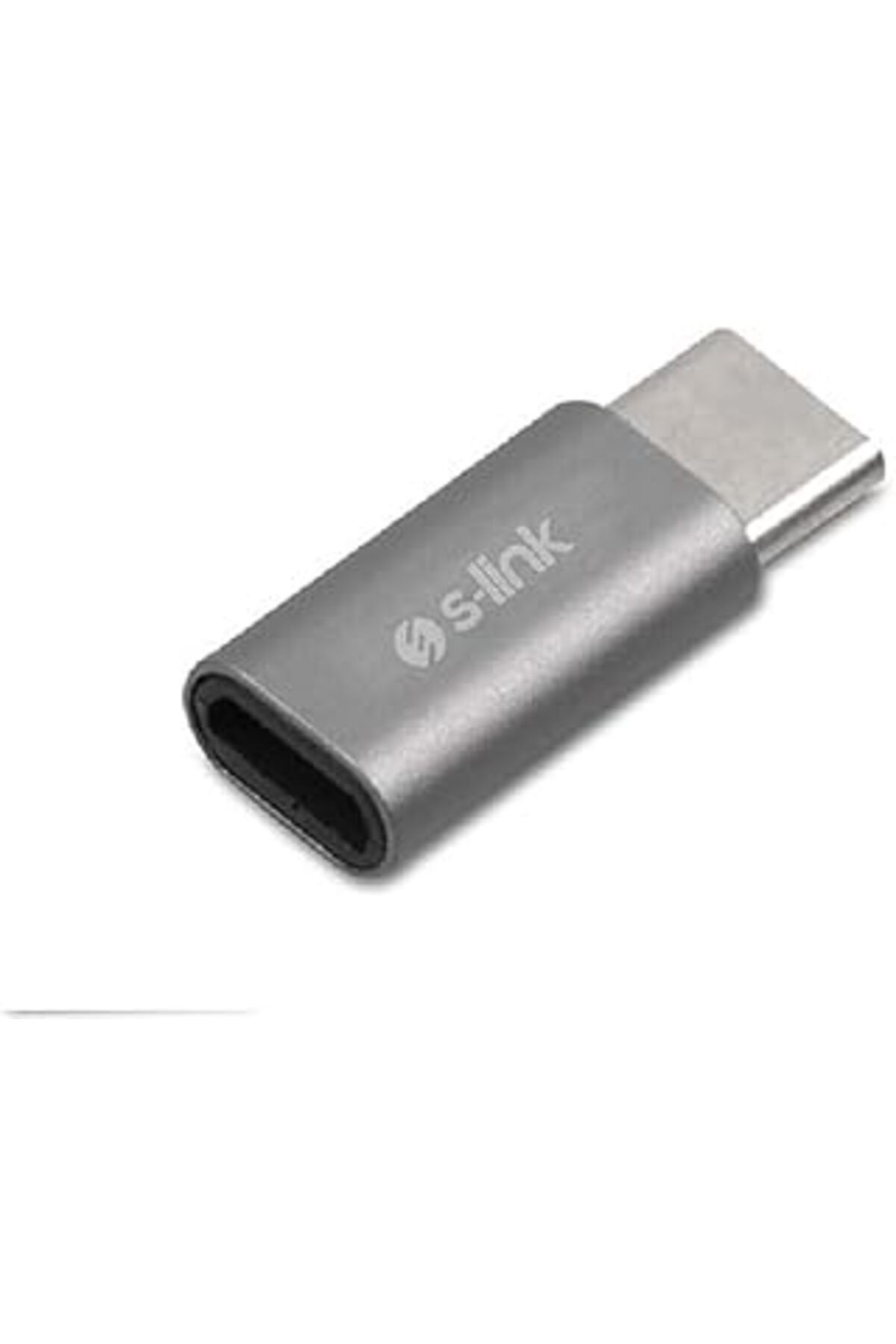 Mu Art Sl-Ta25M Gümüş Metal Gövde Microusb 5Pin F To Type C M Çevirici.