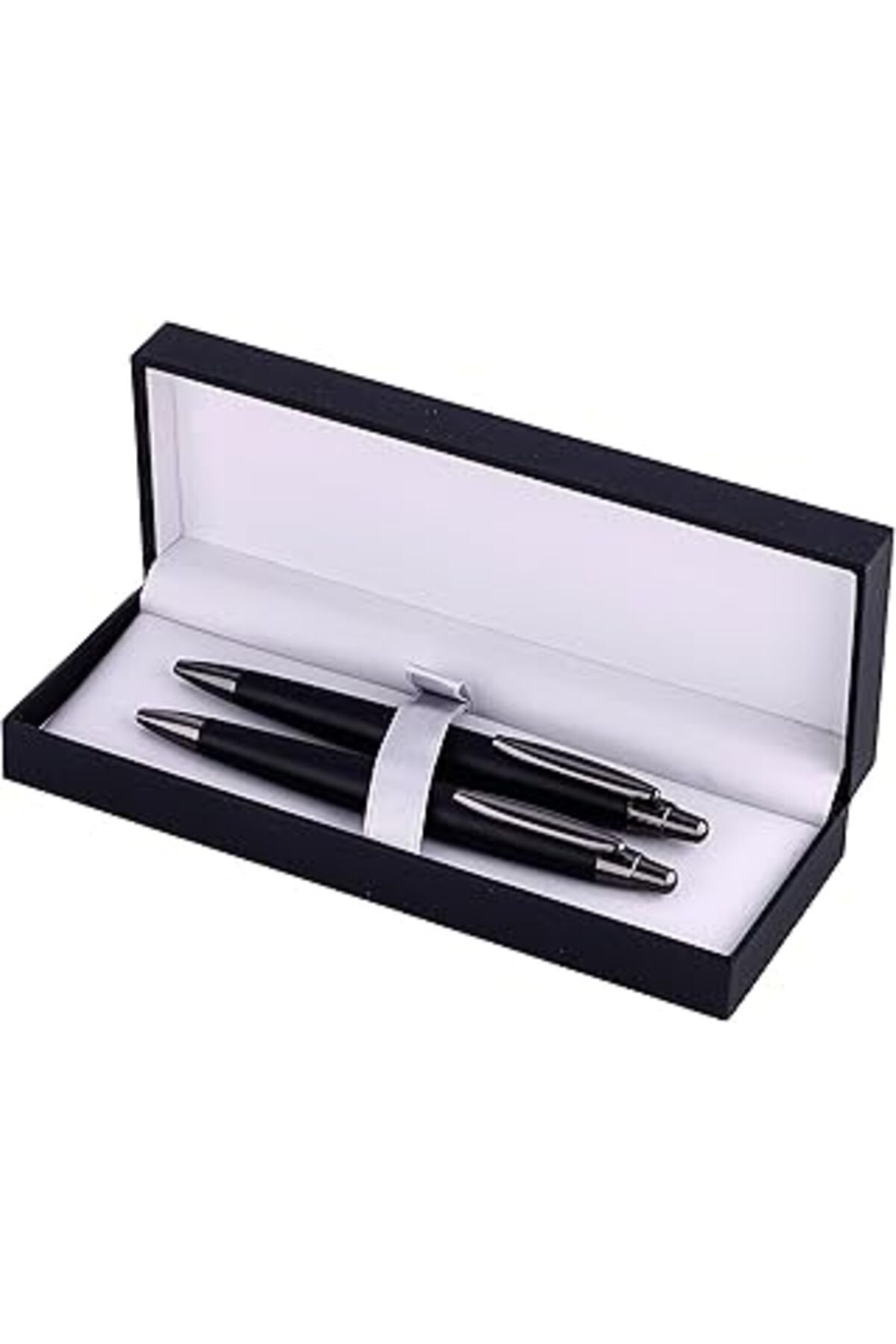 Mu Art Ahşap Inoxcrom: Zeppelin Serisi Sport Black Tükenmez Kalem + Versatil Kalem