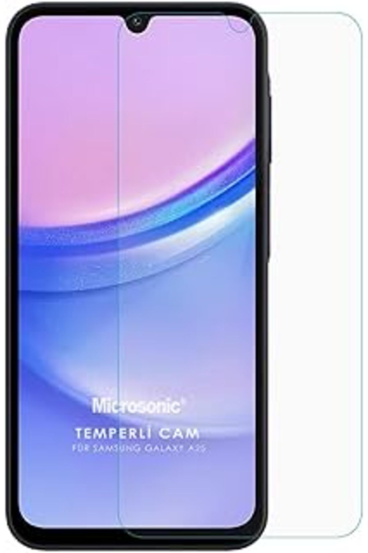 Pazarcan Microsonic Samsung Galaxy A25 Tempered Glass Cam Ekran Koruyucu [Galaxy A25 Ile Uyumlu Ekran Koruyu