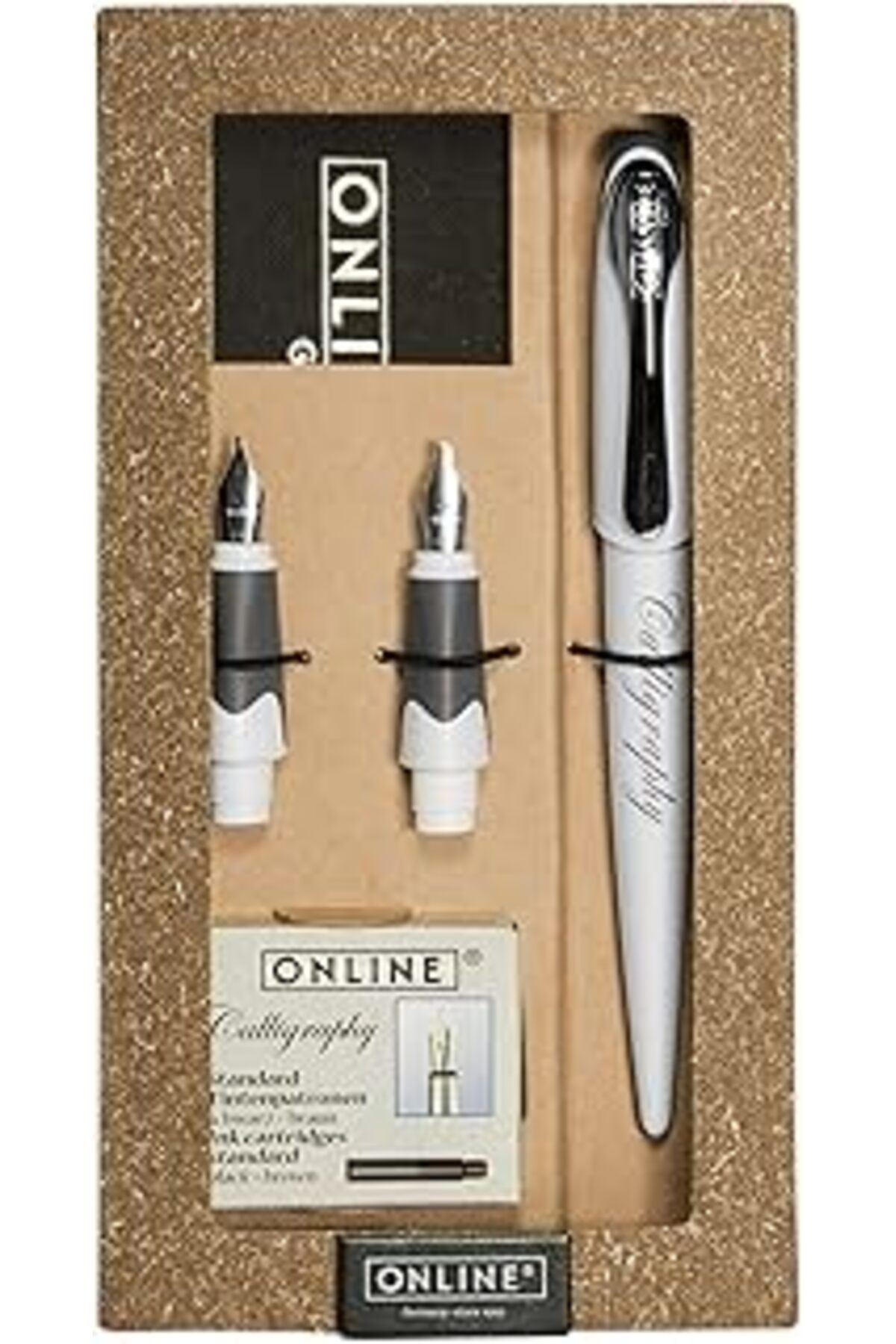 Mu Art Ahşap Online Calligraphy Set Air White Dolma Kalem