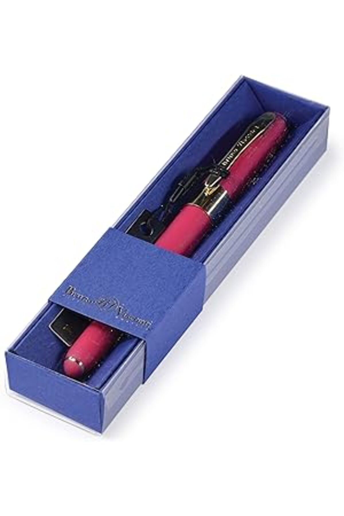 Mu Art Bruno Visconti "Monaco" Tükenmez Kalem -Mavi-0,5 Mm. Kutulu (Pembe Gövde Mavi Kutu-1)