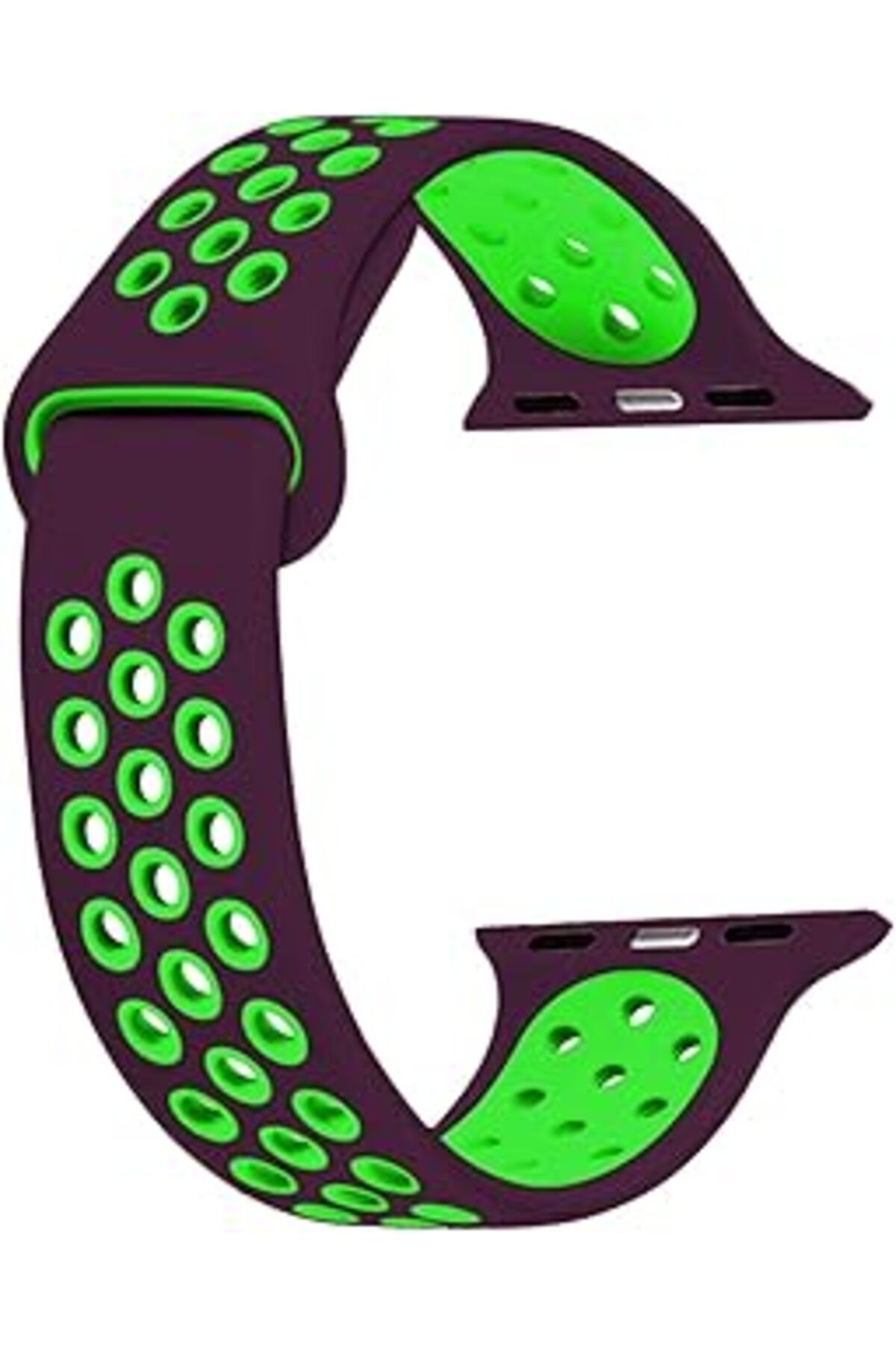 Mu Art Caseup Apple Watch 1 42Mm, Caseup Silicone Sport Band Patlıcan Moru