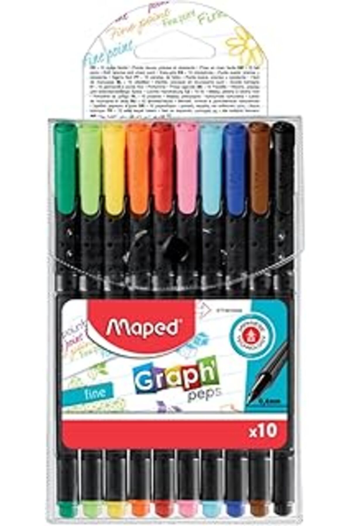 Mu Art Ahşap Maped Ofis Ve Kırtasiye 749150 Keçeli Kalem 10'Lu Paket