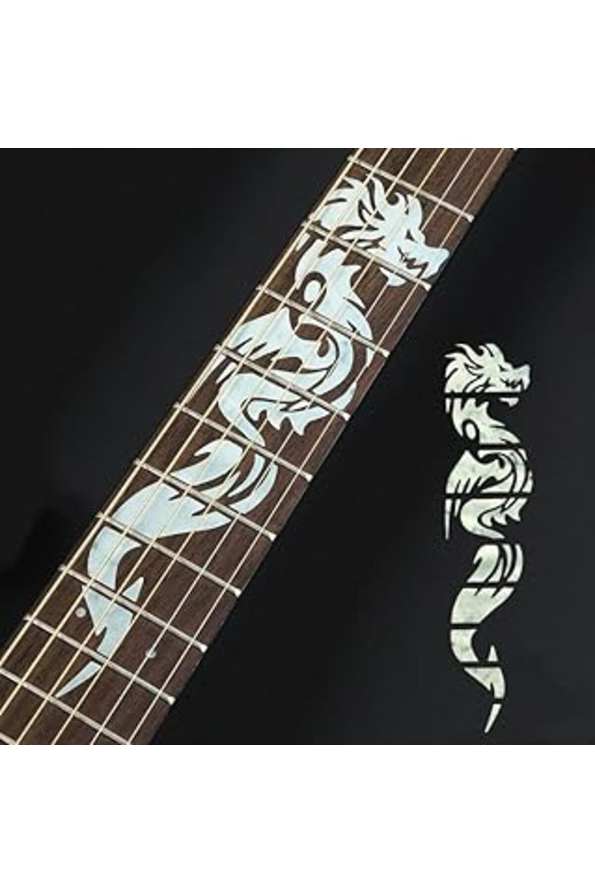 NETWORK ART LongMoon 17A61 Klavye Süsü Fretboard Sticker Klavye Yapışmalı