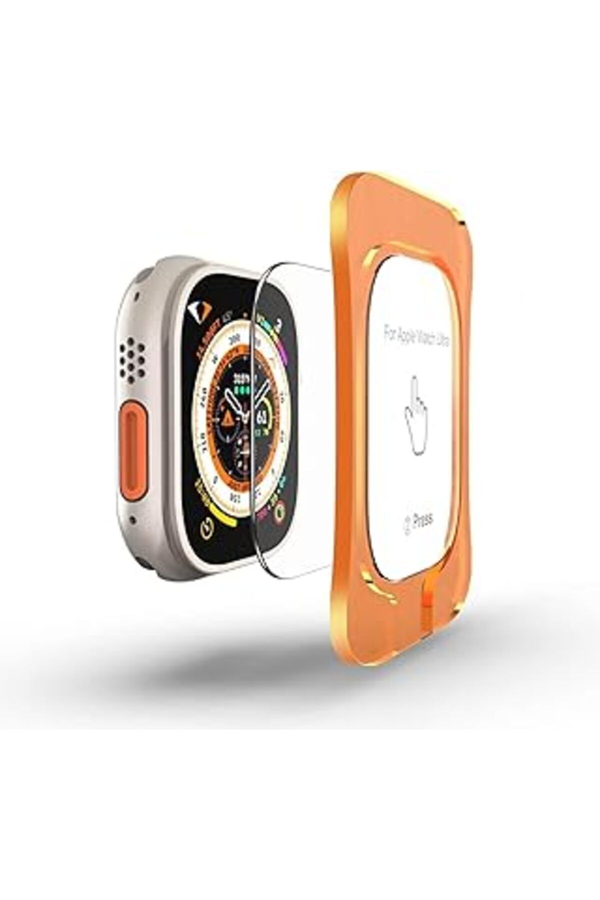 Mu Art Harvortez Apple Watch Ultra 2, Ultra 49Mm Ile Uyumlu, 49Mm Ekran Koruyucu, Kolay Hizalama Çerçevesi