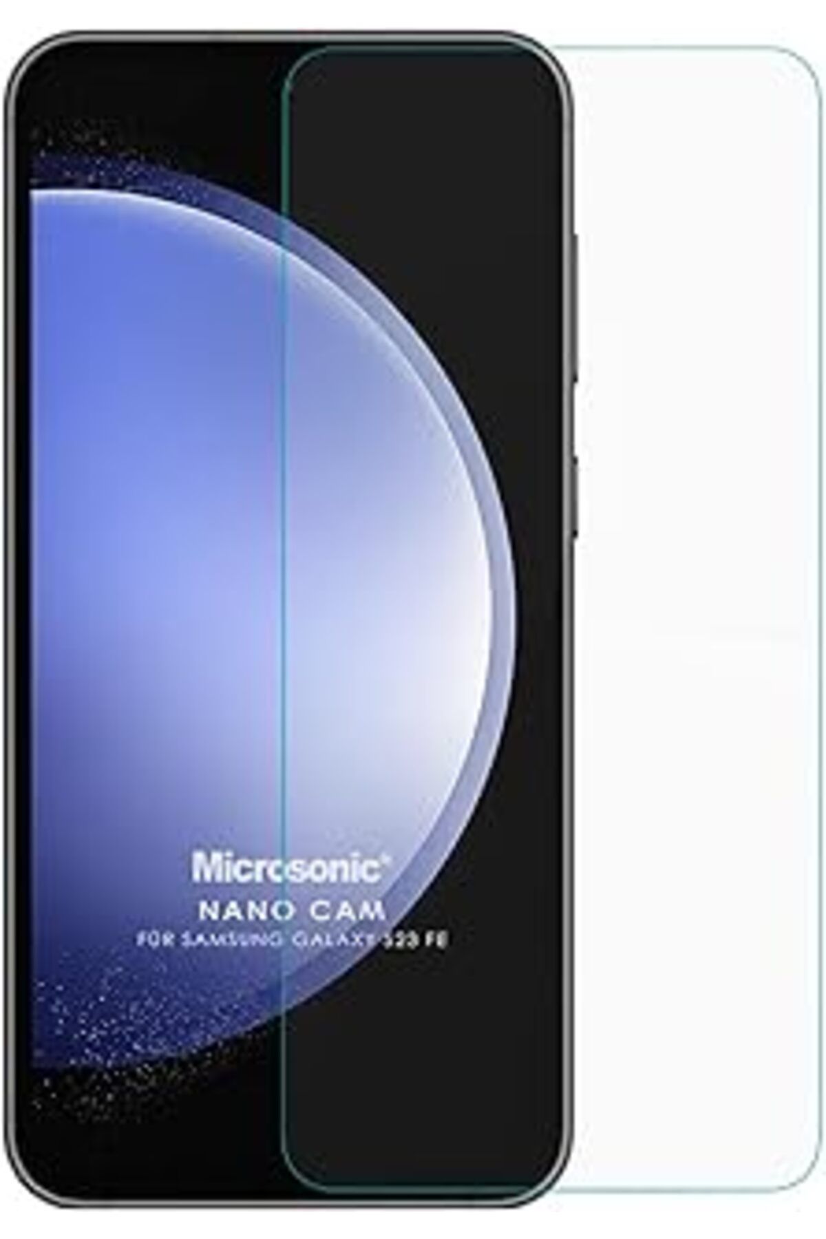Pazarcan Microsonic Samsung Galaxy S23 Fe Nano Glass Cam Ekran Koruyucu [Galaxy S23 Fe Ile Uyumlu Ekran Koru