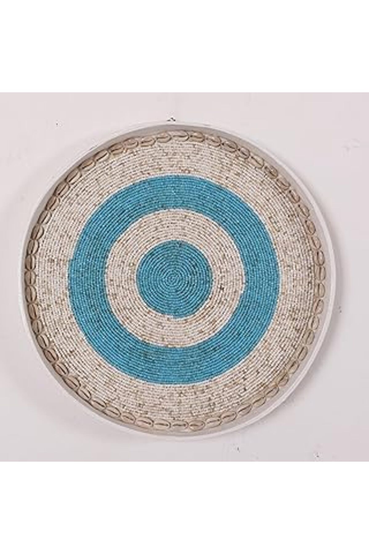 Mu Art Anadolu Boncuklu Bambu Duvar Dekoru &Tepsi 34 Cm
