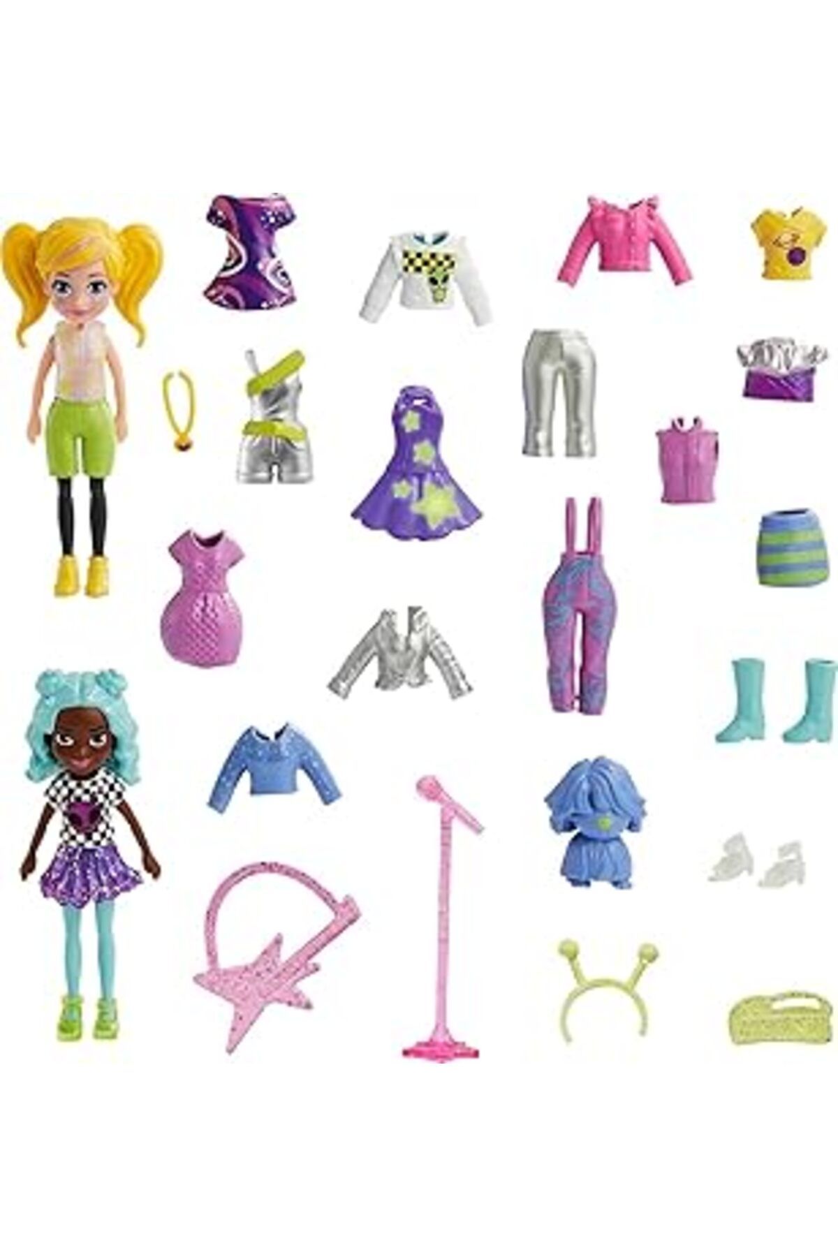 robotrend Polly Pocket Ve Arkadaşları Farklı Moda Aksesuarları Oyun Setleri Hnf51-Hkv97
