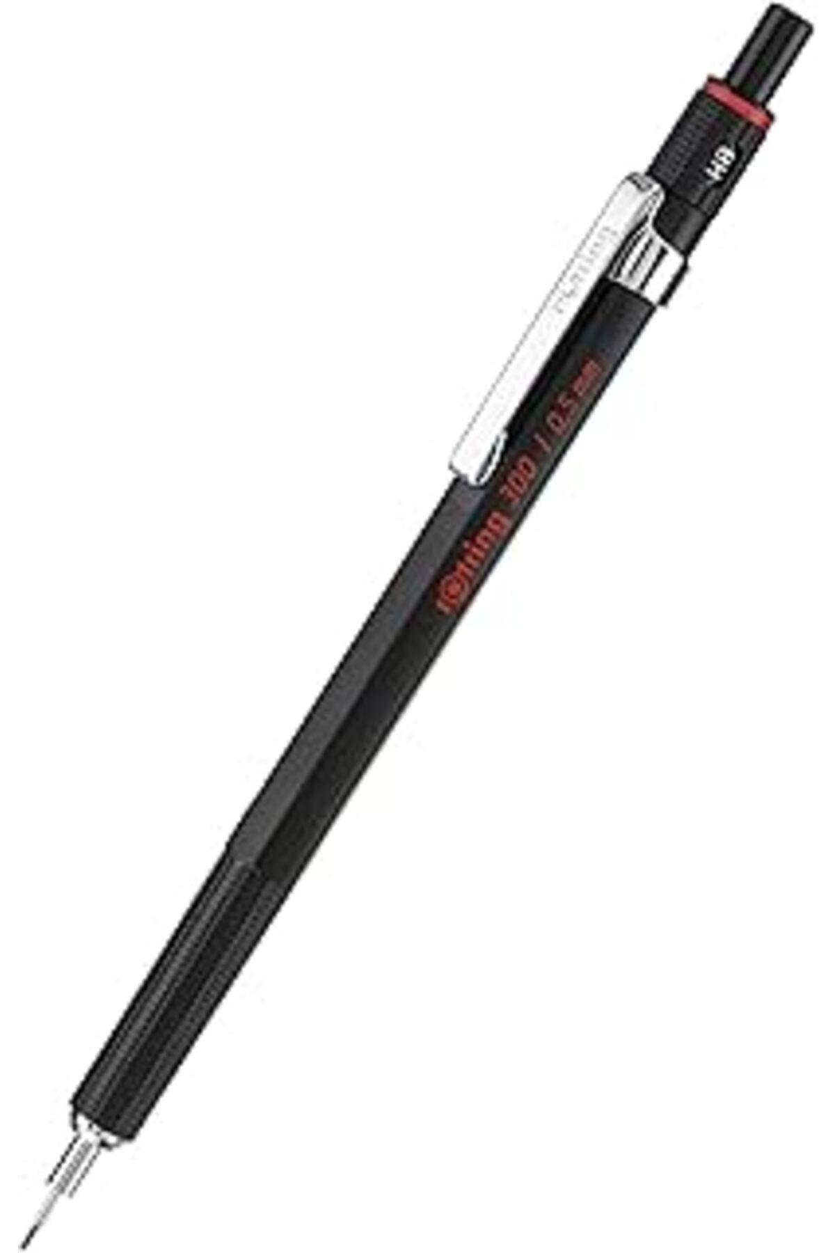 Mu Art Ahşap Rotring 300 Mekanik Kurşun Kalem, 0,5 Mm, Siyah