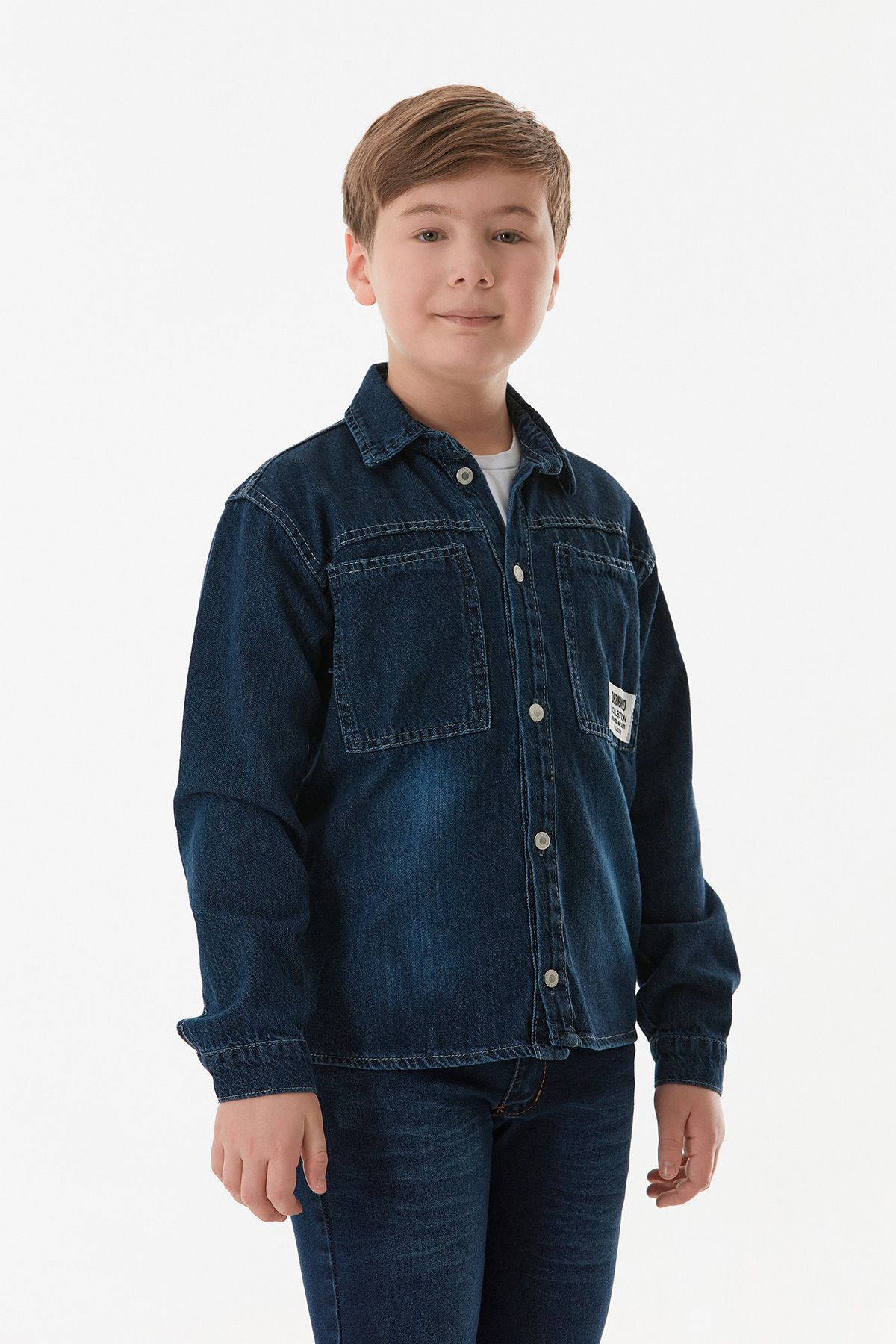 Fulla Moda-Text Printed Pocketed 2 Piece Boy's Suit 2