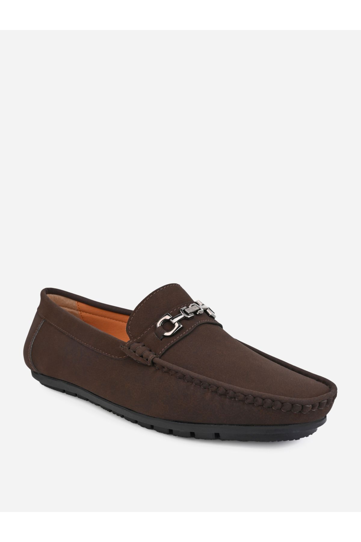 Styli-Faux Suede Slip On Loafers 4