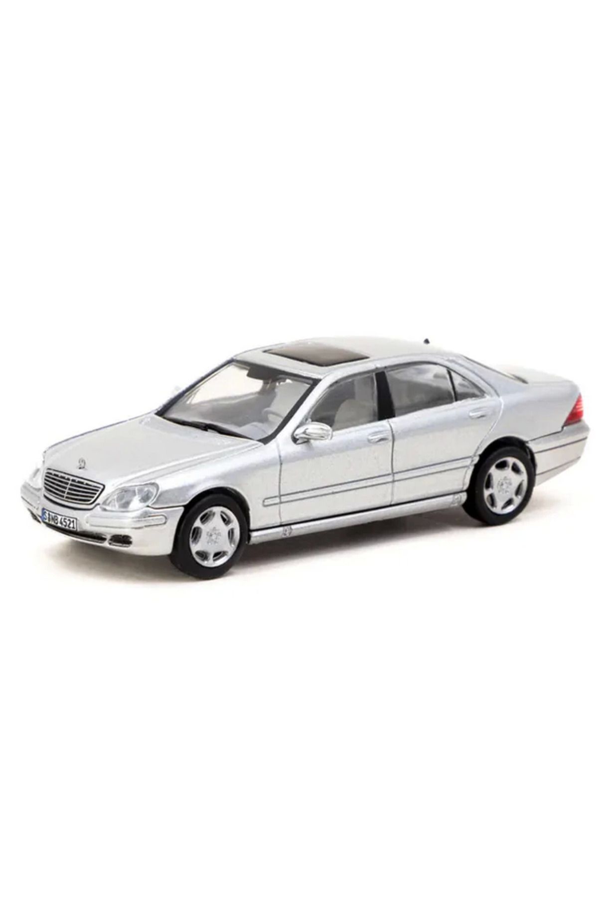 MLS HOME Nessiworld Tarmac Works 1/64 Mercedes Benz S Class Brilliant Silver Metal