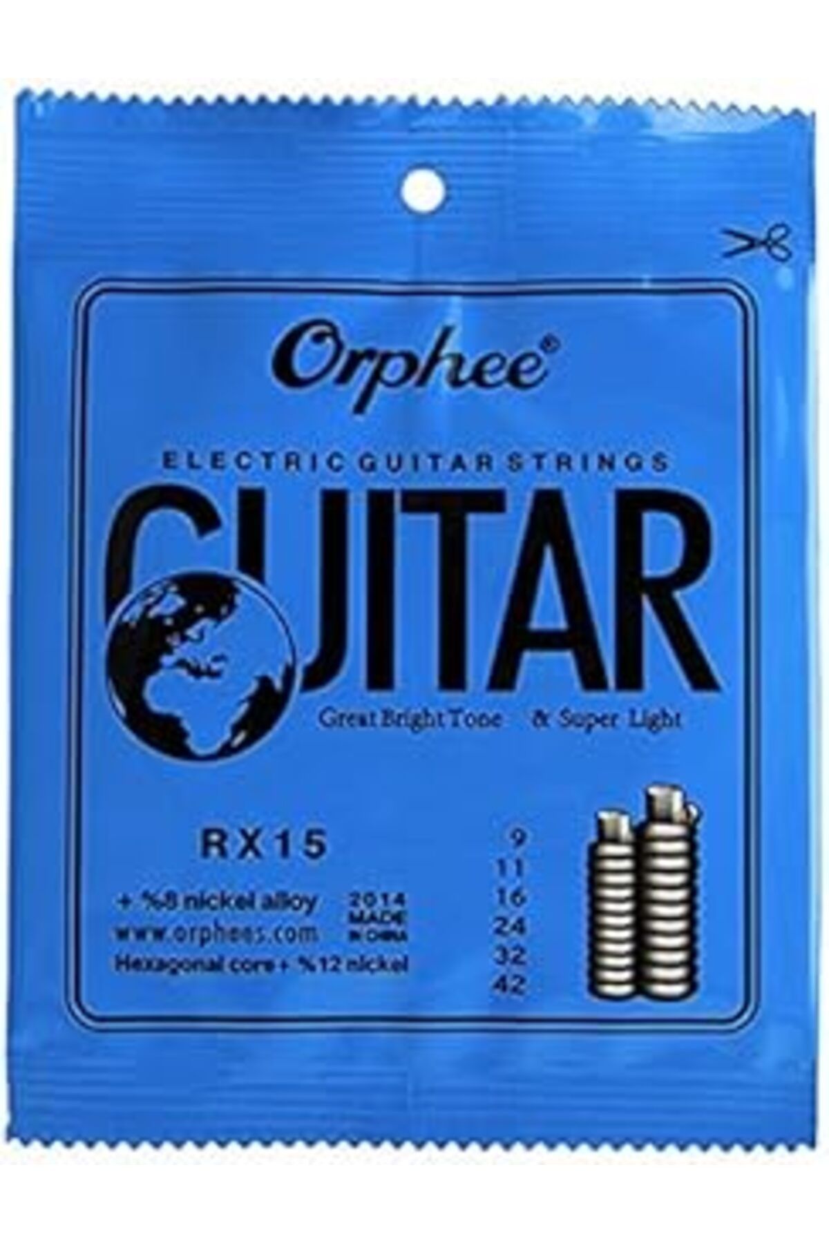Pazarcan Orphee Rx15 Elektro Gitar Teli 009-042 Takım Tel