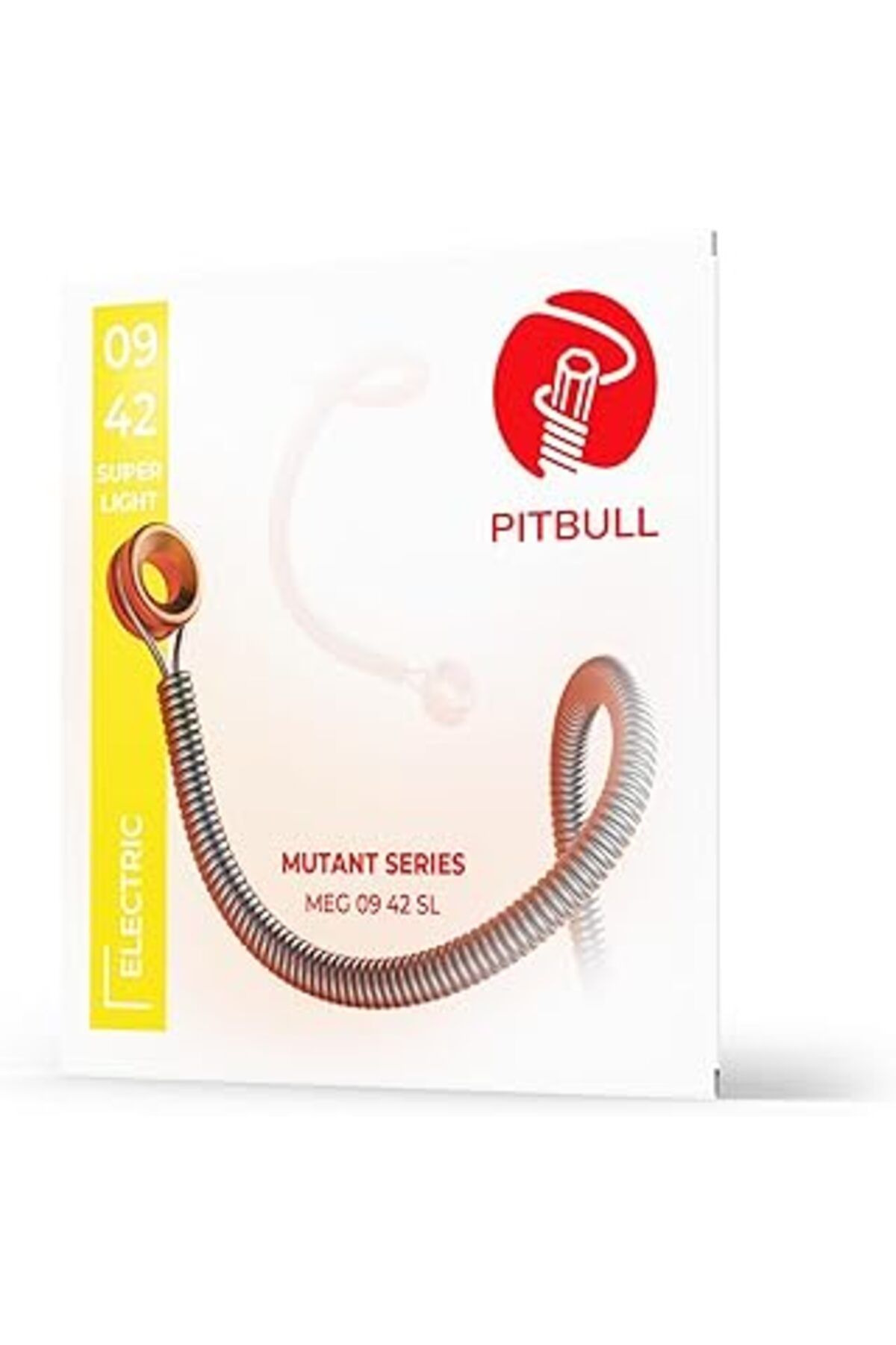 Pazarcan Pitbull Elektro Gitar Tel Seti, Mutant Seri, 09-42, Süper Light, Meg 09-42 Sl (09-42 Süper Light, T
