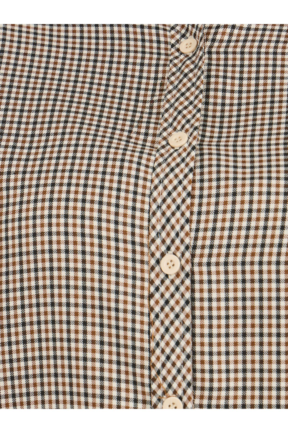 Styli-Plus Size Checked Oversized Shirt 3