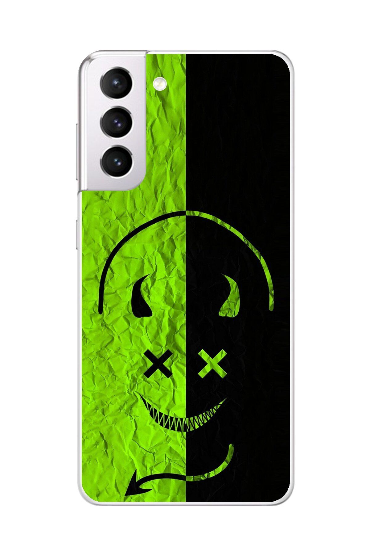 Dali Design Samsung Galaxy S21 Uyumlu Şeffaf Kılıf Devil 1 Tasarımlı