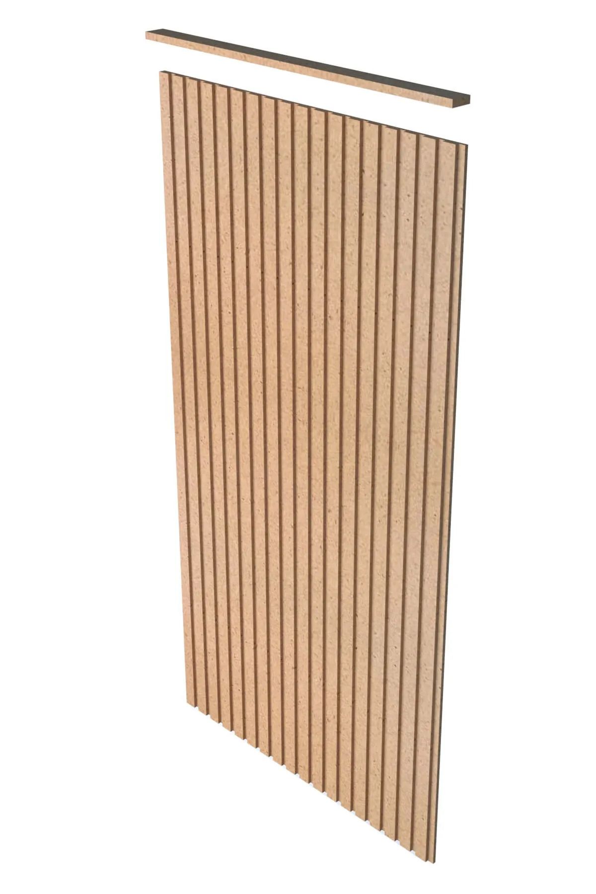 Beden Seçenekli Sidney Model Dekoratif, Duvar Çıtası Ham Ahşap Duvar Paneli, Boyanabilir Mdf Panel
