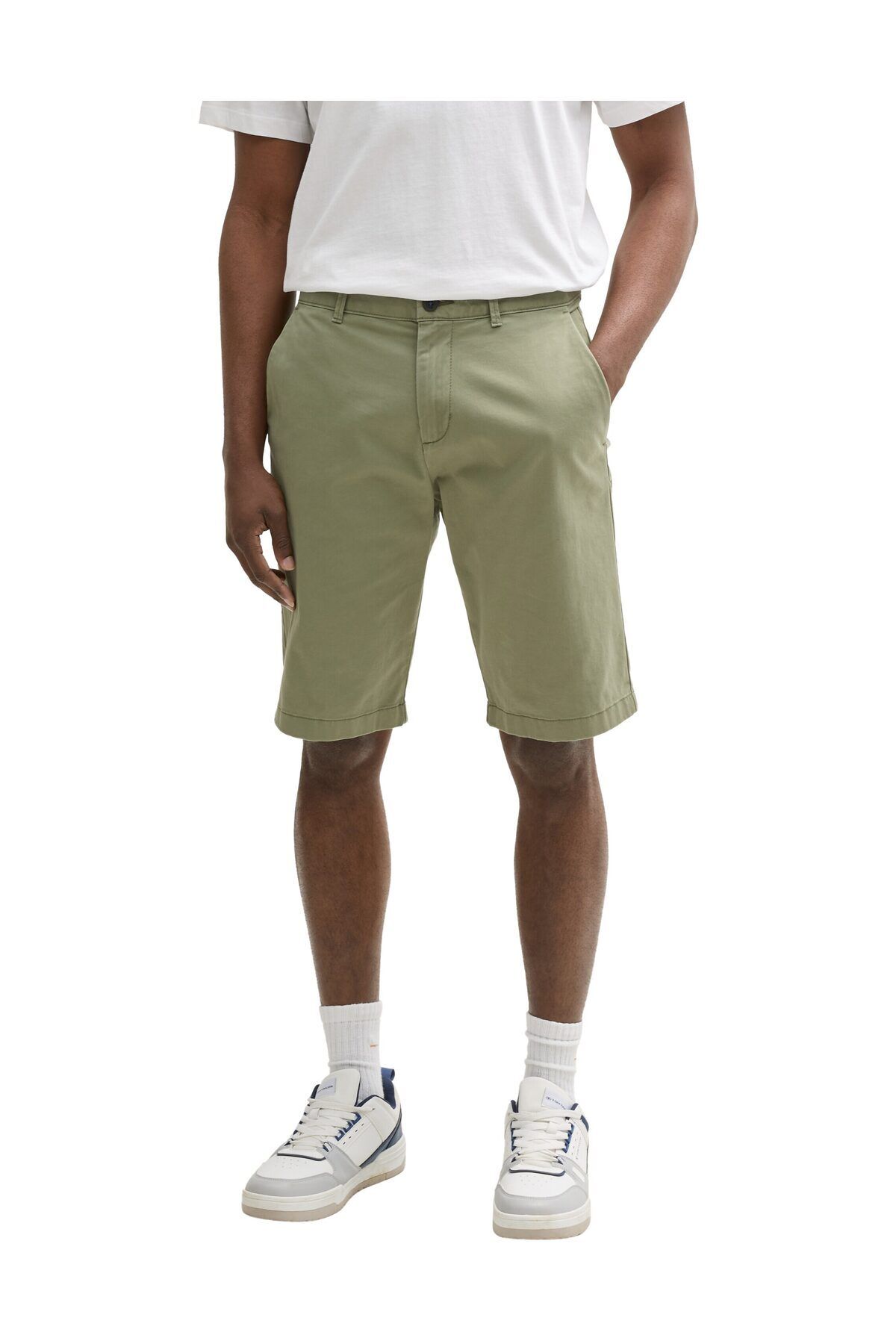 Tom Tailor Denim Szorty I Bermudy Green Tree Moss Dla Mężczyzn - M