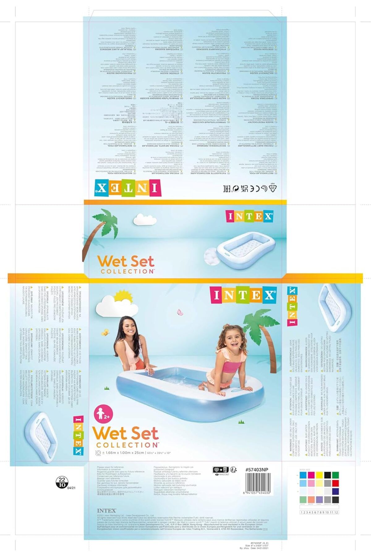 Intex-Inflatable Pool 166 X 100 X 25 cm [57403], Multi Color 16