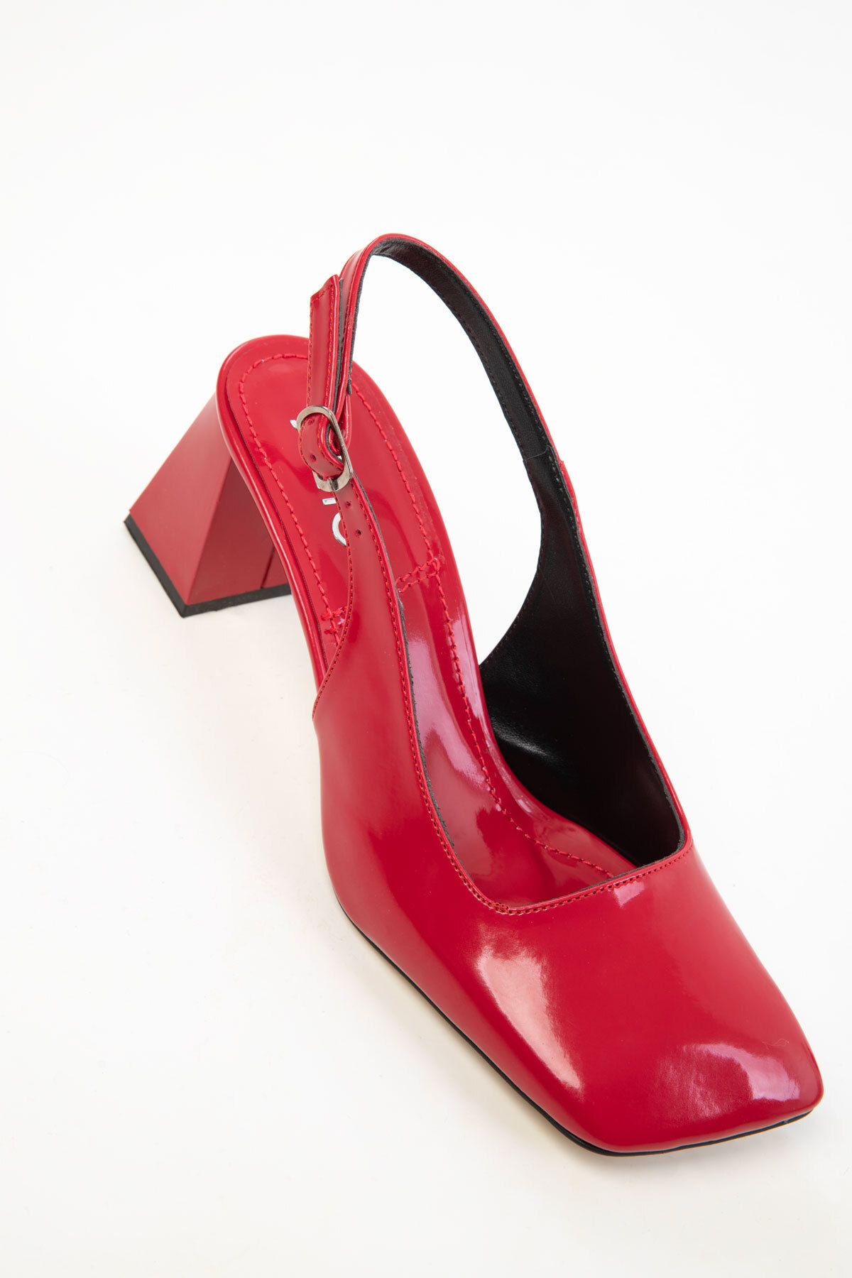 SOHO-Klassische Damenschuhe mit Absatz aus rotem Lackleder 20426 6