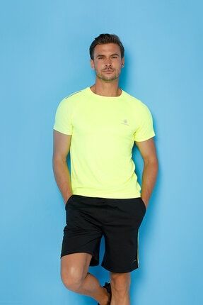 Ct329 Mıke Reglan Neon Sarı Erkek T-shirt CT329 MIKE REGLAN T-SHIRT