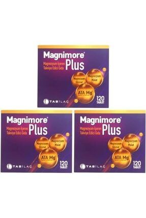Tab Magnimore Plus 120 Tablet X 3 Adet VİS-ERD-031