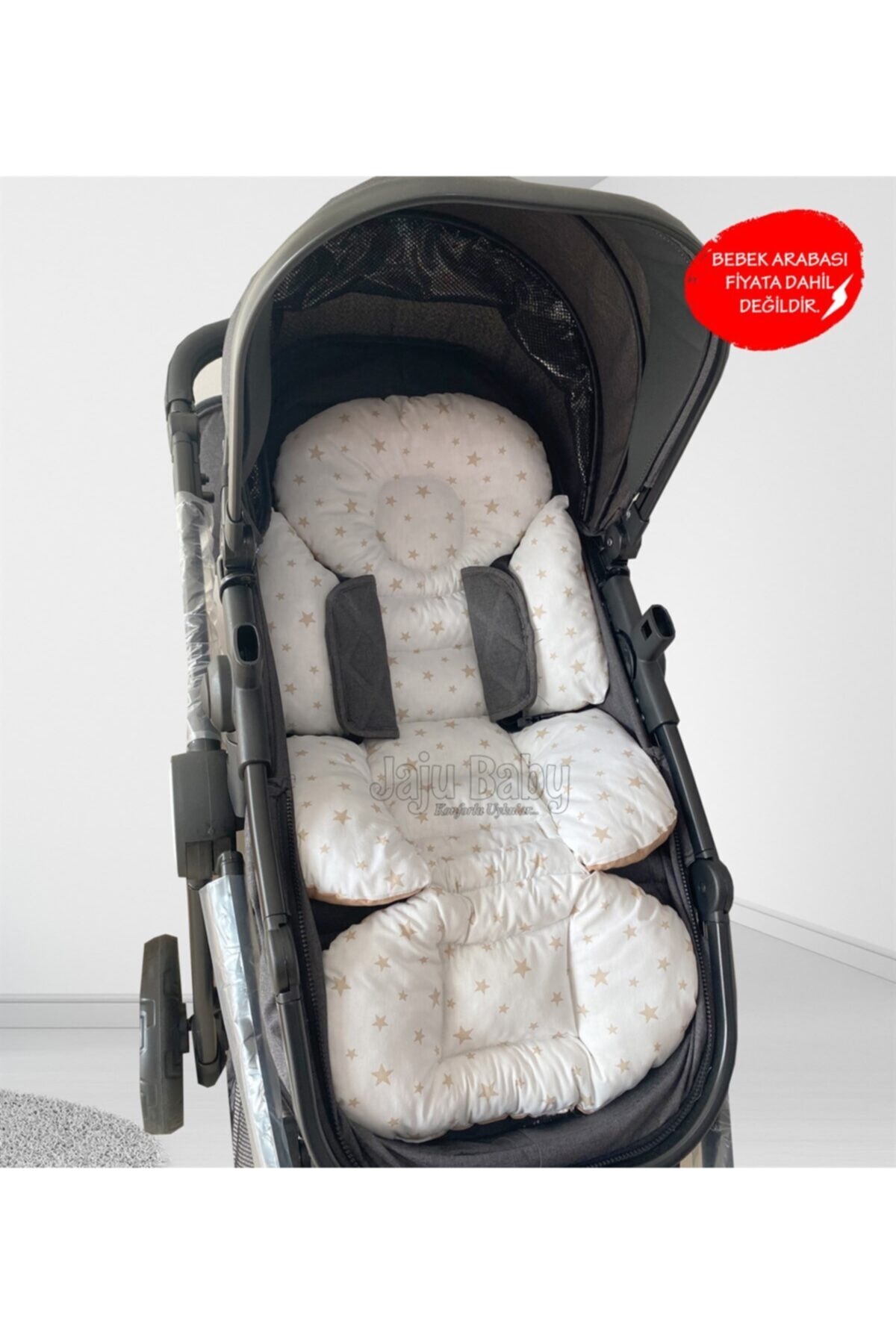 Genel Markalar Kahve Yıldızlı Bebek Arabası Minderi fotoğrafı 2 (önizleme)