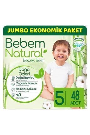 Bebem Natural Junior 5 Beden 11-18 kg Jumbo Avantaj Paketi 48 Adet 5200490
