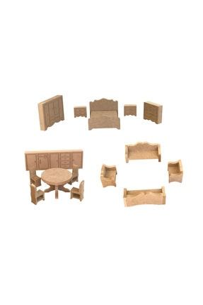 Ahşap Barbie Evi Eşyaları Barbiemlz