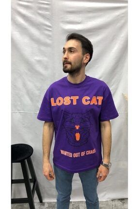 Erkek Slimfit T-shirt Lost Cat lost12