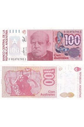 Arjantin, 100 Australes (1989) Replacement P#327cz Çil Eski Yabancı Kağıt Para BKRJNTN1001989