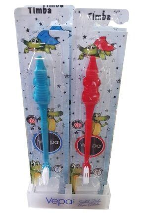 Timba Fırça Kısım Koruma Başlıklı Soft Çocuk Diş Fırçası - 12 Adetli Paket TMB-12