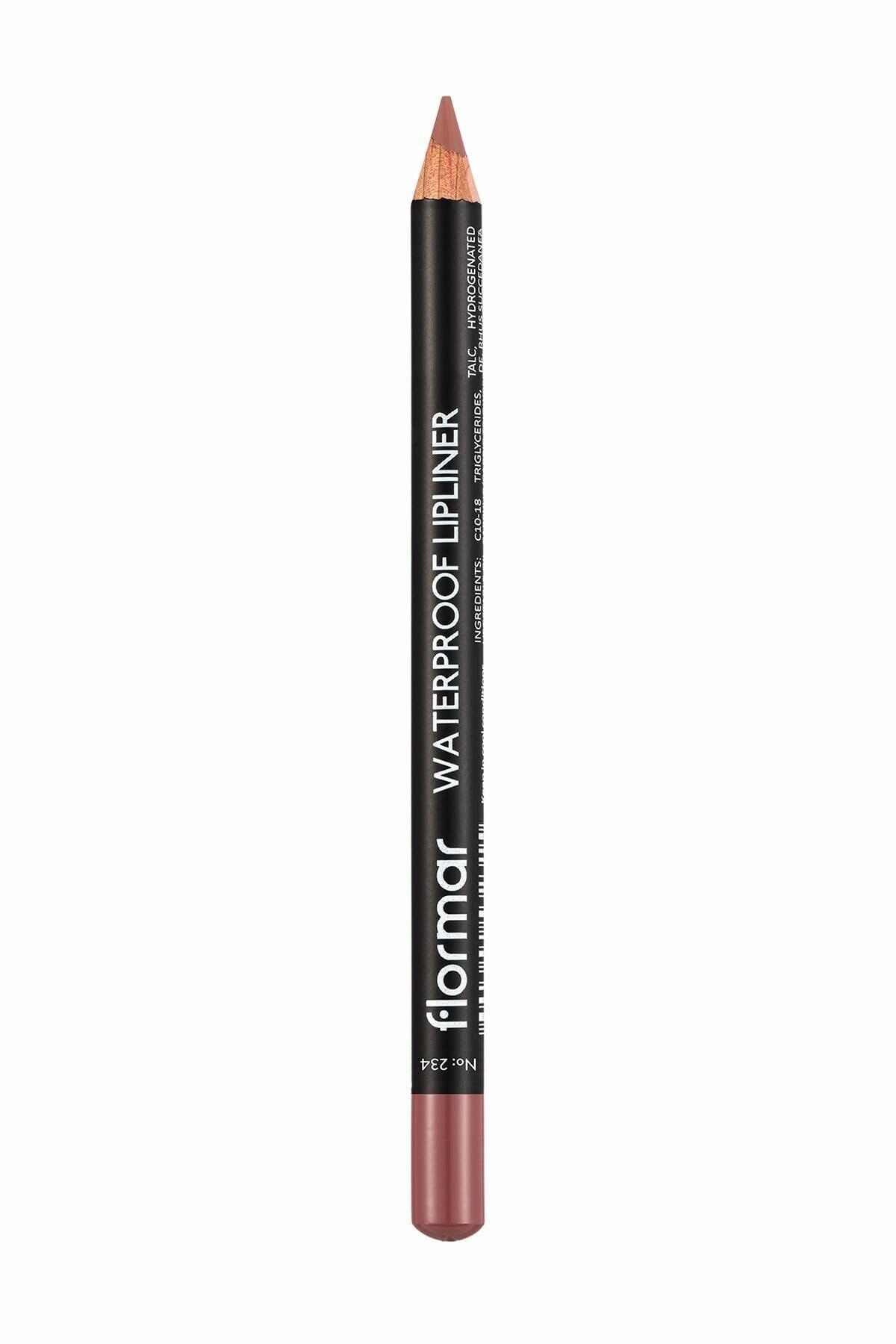 Flormar Suya Dayanıklı Dudak Kalemi - Waterproof Lipliner 234 Vanilla Soufle 8690604567478