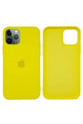 Iphone 12 Pro Uyumlu Lansman Kılıf Mikro Fiber Iç Yüzey-sarı CEPAKSEL-IP12PRo-KLIF
