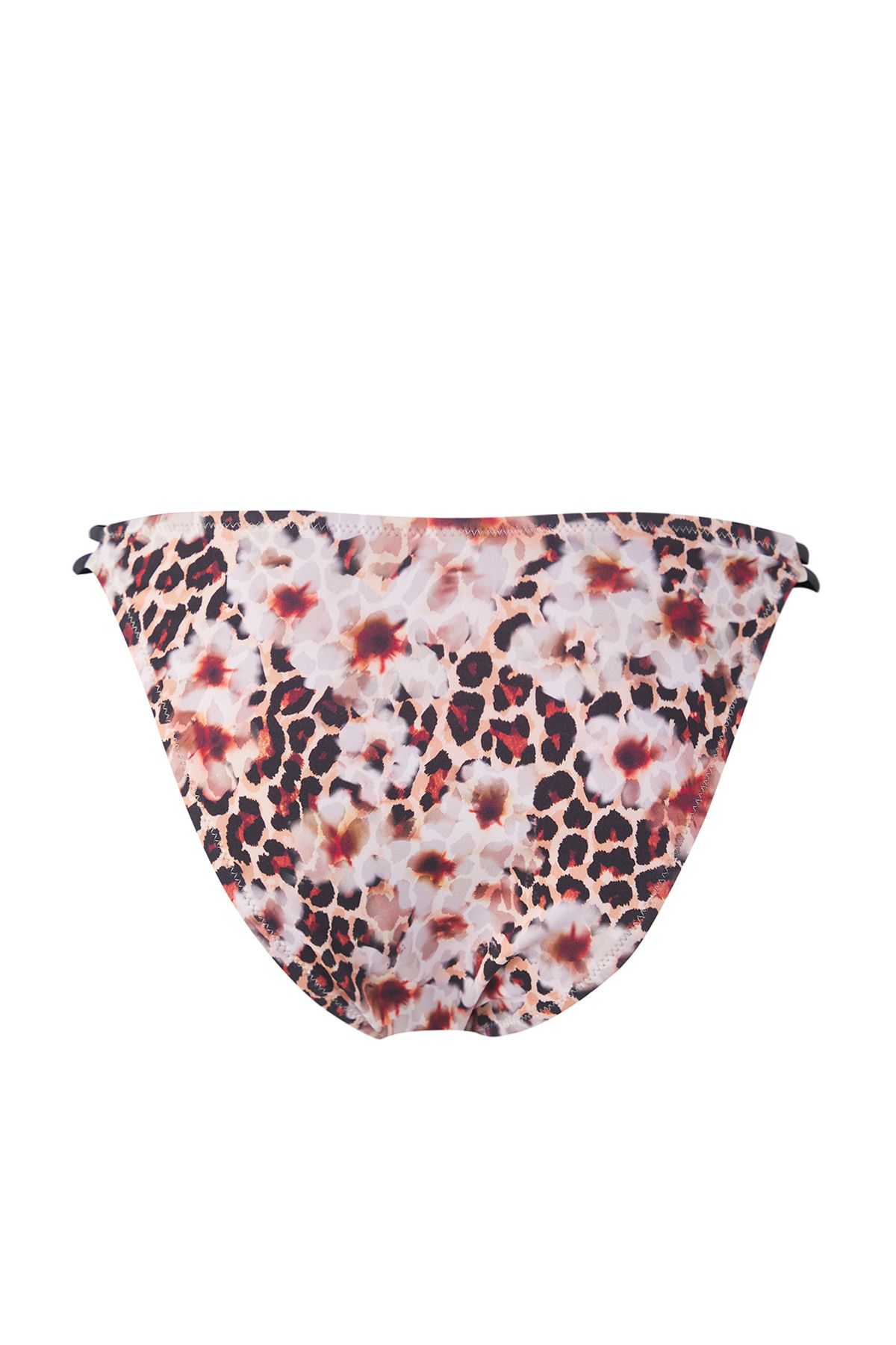 Trendyol Collection-Flower and Leopard Mix Patterned Regular Waist Regular Bikini Bottom Tbess25Ba00045 6