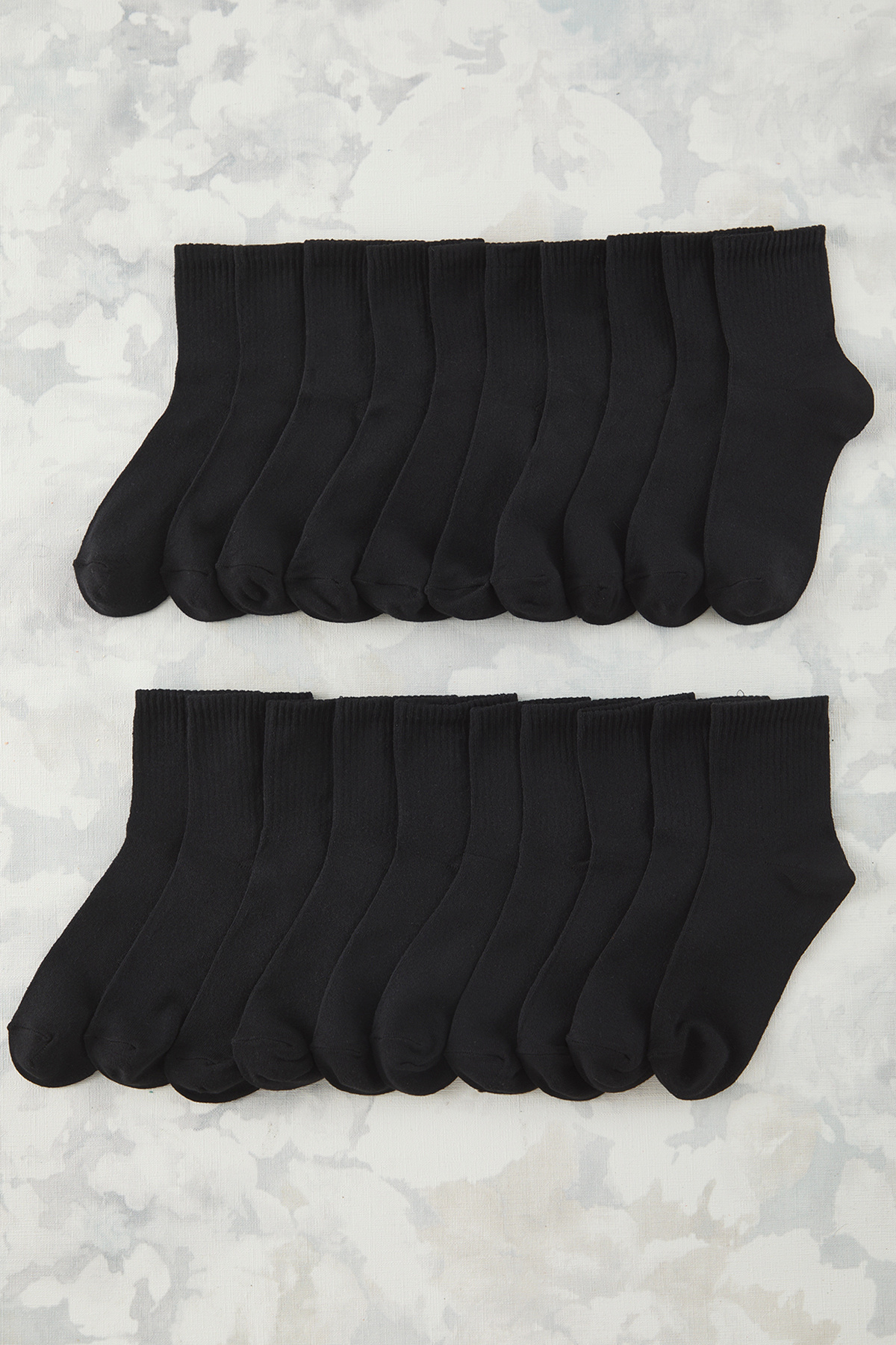 Trendyol Collection-Черни унисекс 20 памучни тенис чорапи TEDSS25CO00011 1