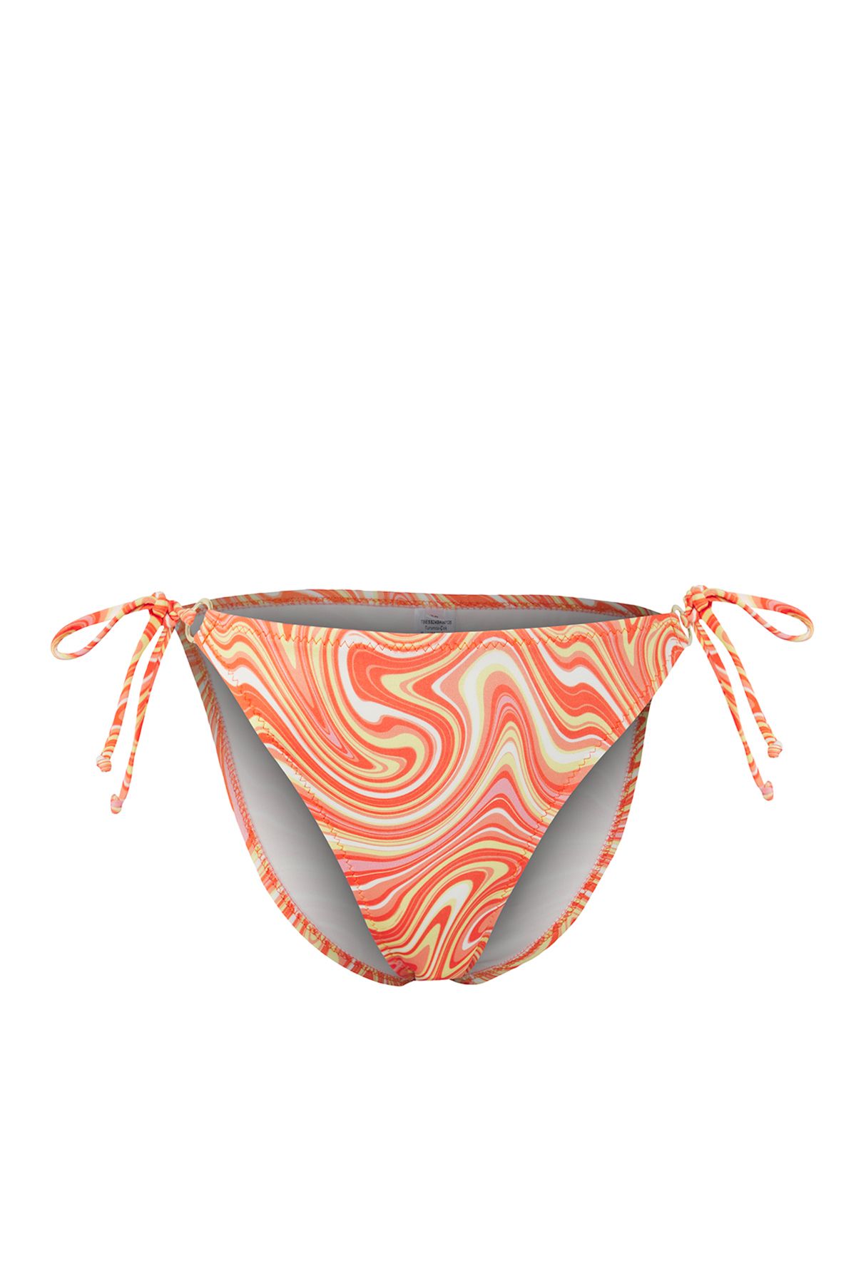 Trendyol Collection-Abstract Patterned Regular Bikini Bottom with Accessories Tbess24Ba00135 4