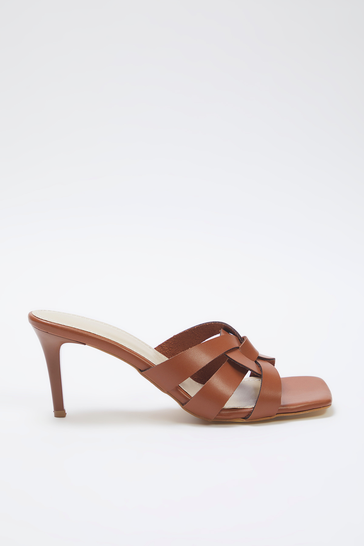 TRENDYOL SHOES-Tan Dámské Boty na vysokém podpatku - TAKSS25TO00083 3
