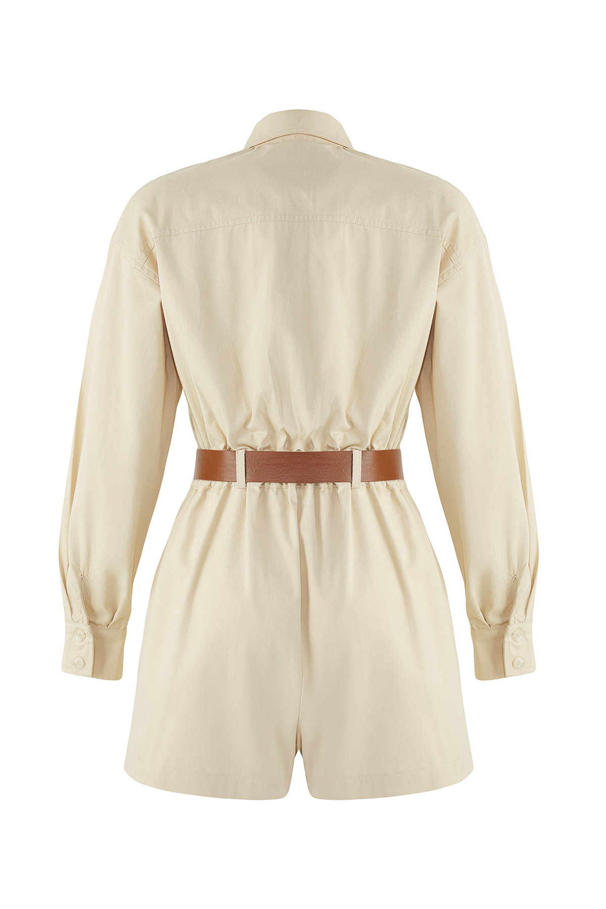 Trendyol Collection-TWOSS25TU00025 Modell Stone Jumpsuit 4