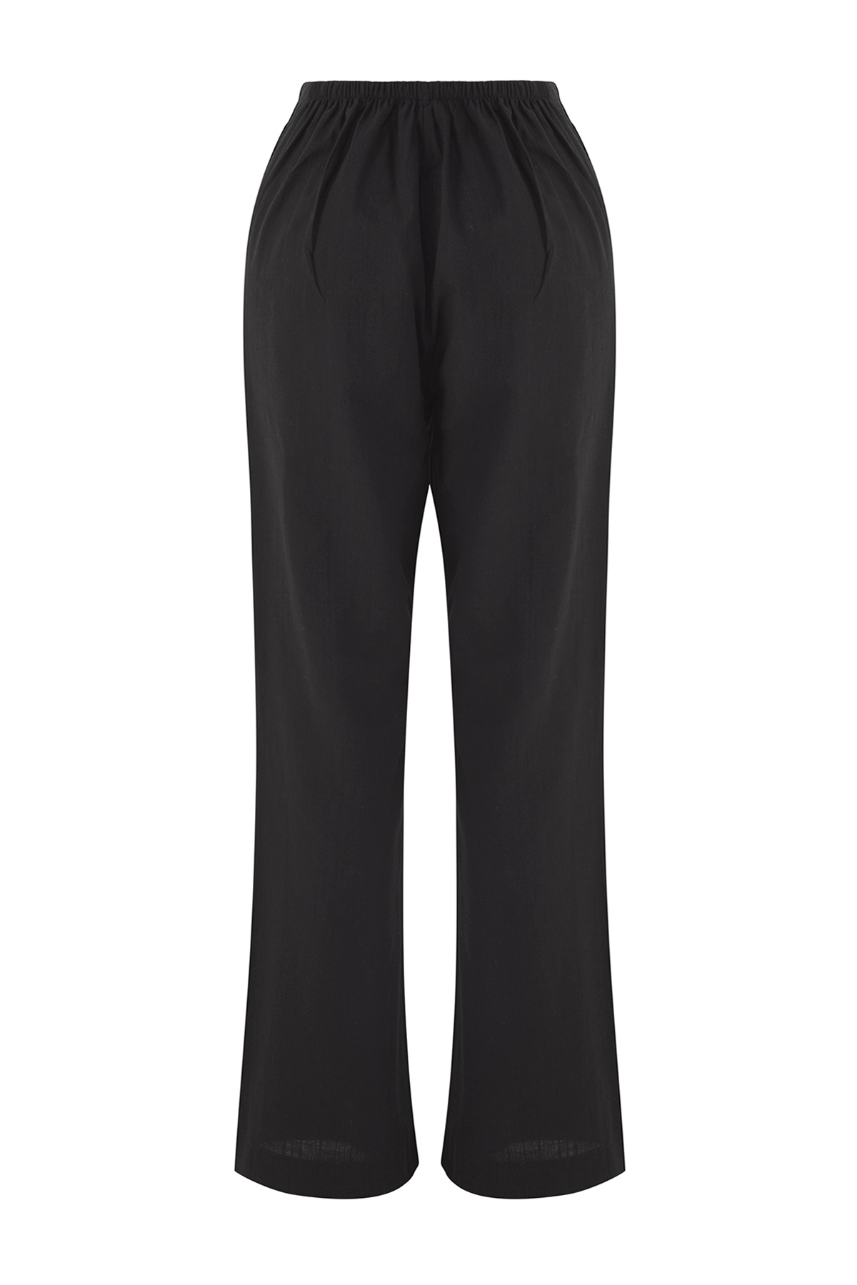 Trendyol Collection-Schwarze gewebte Strandhose aus Baumwolle mit Flammen TBESS25PL00005 6