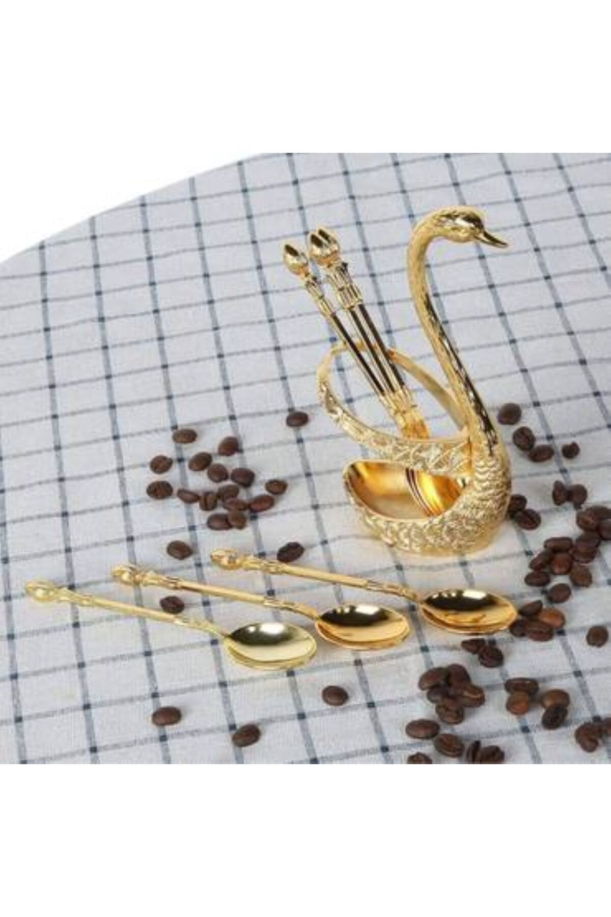 Generica-Goose spoon set, gold color, measurements as shown in the pictures 2