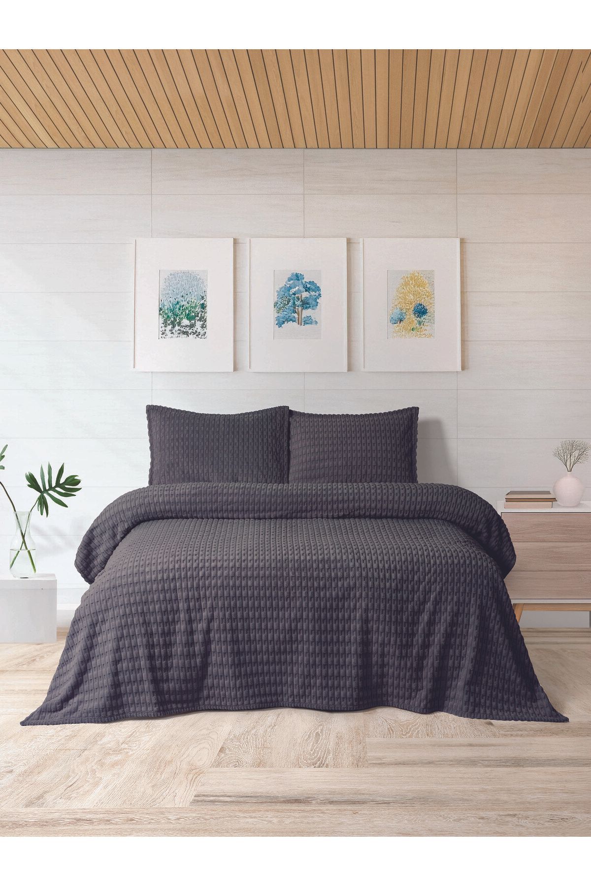 Bella Home-Σετ κάλυμμα κρεβατιού διπλού Twist 1