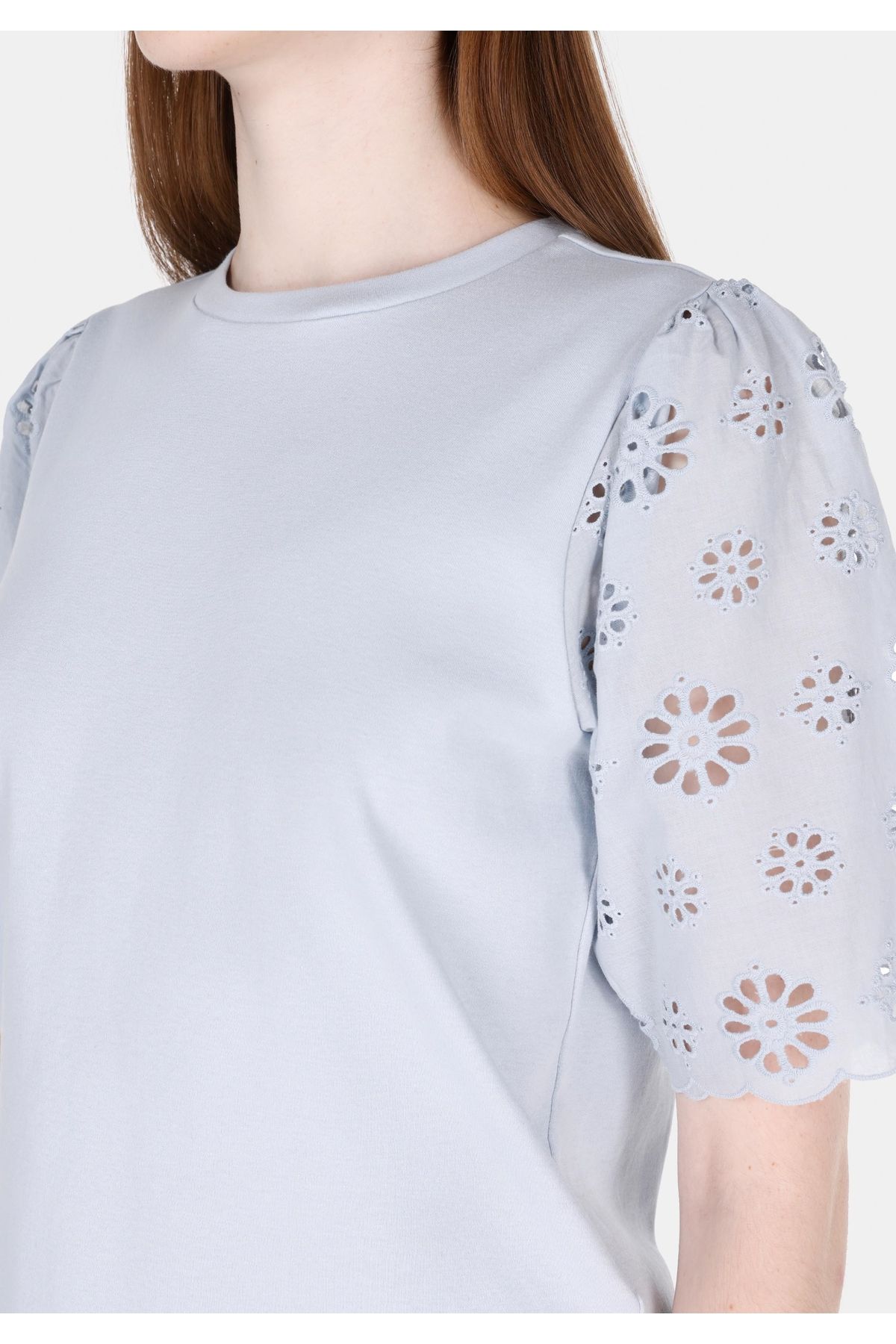 Colin's-Regular Fit Women's Blue Short Sleeve T-Shirt 4
