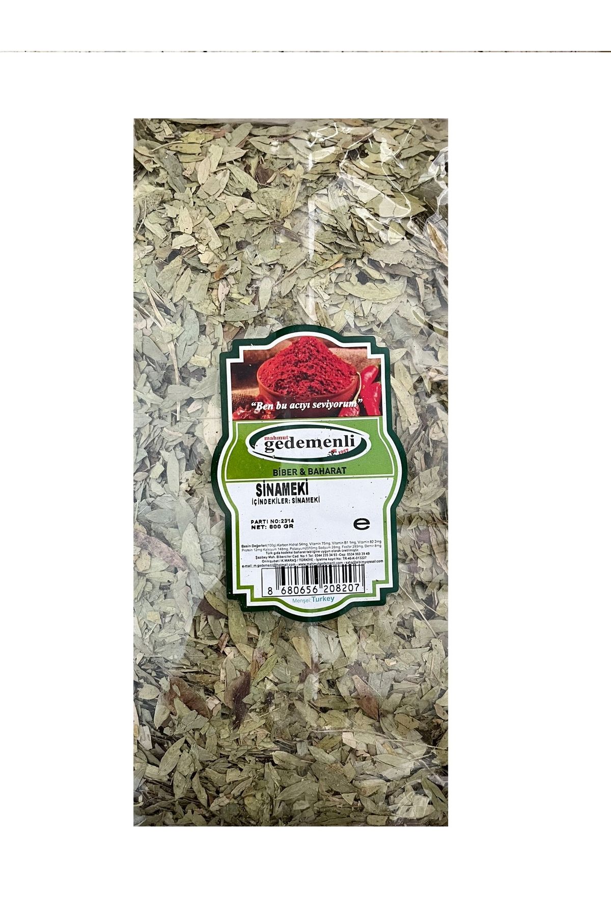 GEDEMENLİ SİNAMEKİ 800 GR