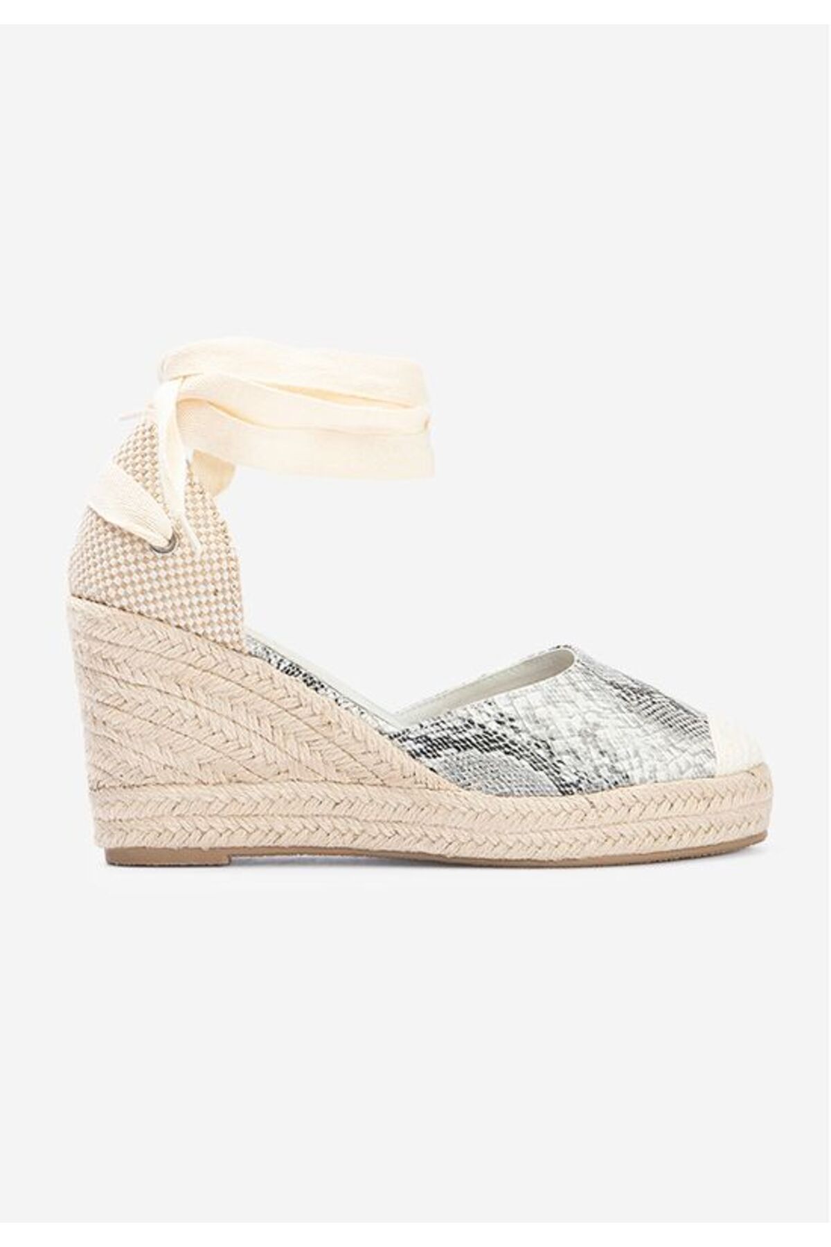 B T Shoes-Sandale Cu Platforma Tip Espadrile Gri Vilena 3