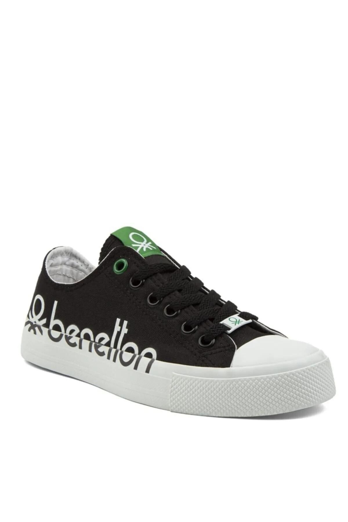 Benetton Comfort Taban Bağcıklı Günlük Spor Ayakkabı Erkek Sneaker Siyah