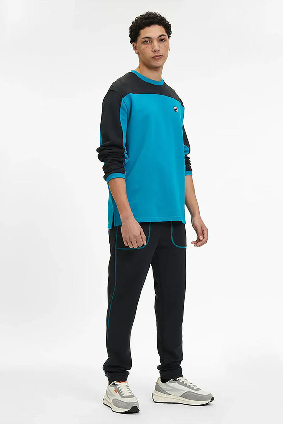 Fila-Λεπτομέρεια Color Block Φούτερ LU 411125 3